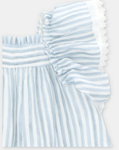 VESTIDO TELA VOILE RAYA NIÑA