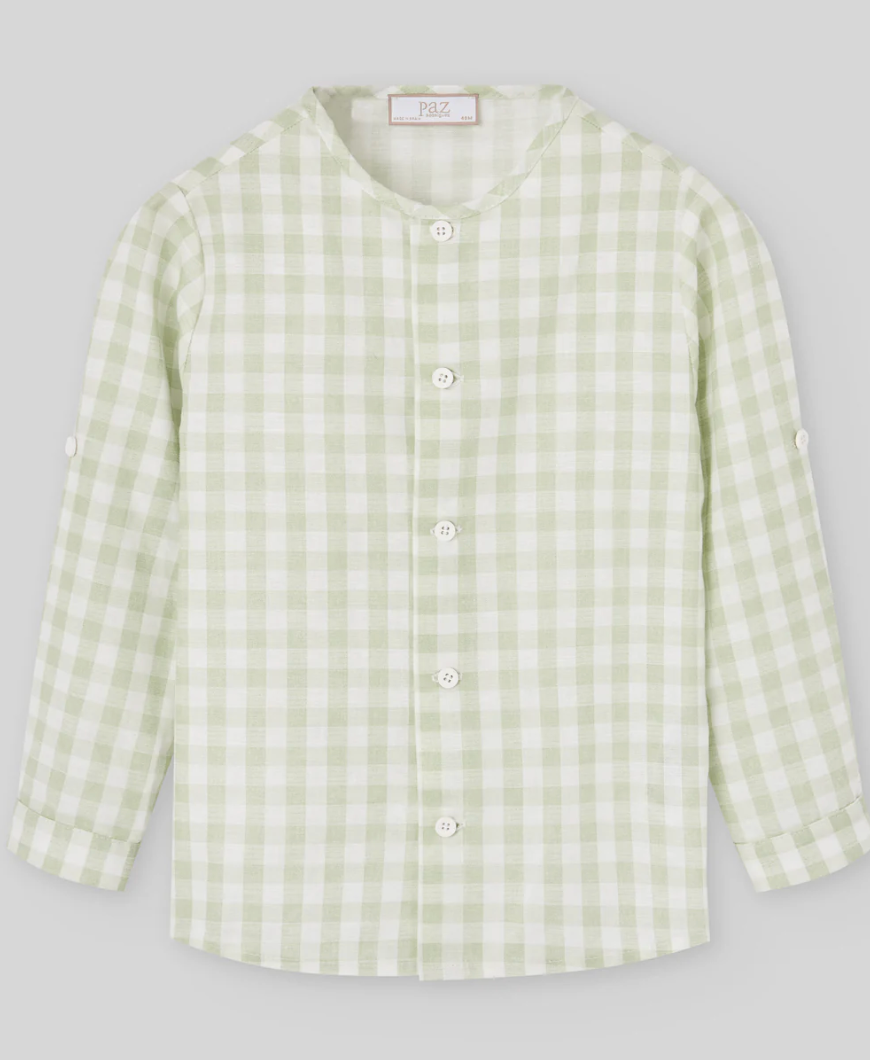 CONJUNTO CAMISA CUADROS VERDE