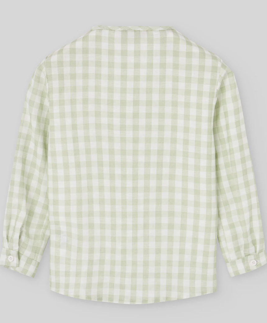 CONJUNTO CAMISA CUADROS VERDE