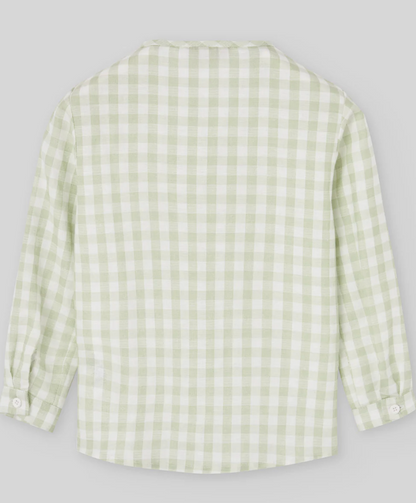 CONJUNTO CAMISA CUADROS VERDE