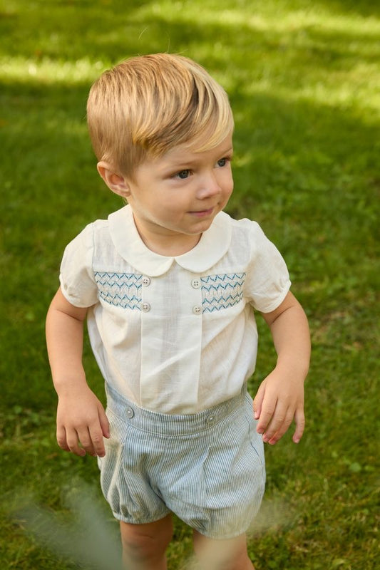 CONJ. (CM,PA) PUNTO SMOCK TELA NIÑO MILTON