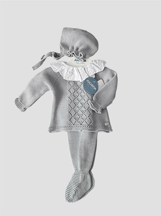 CONJUNTO 3.P TACHON CALADO PERLA
