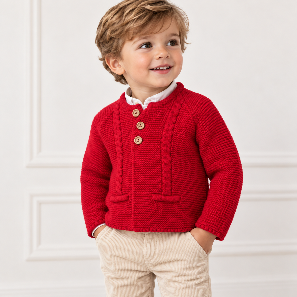 CHAQUETA  2 BOLSILLOS  ROJO