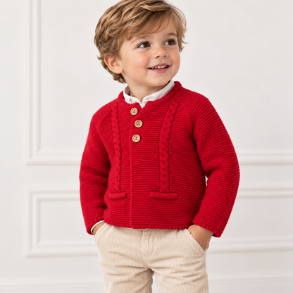 CHAQUETA  2 BOLSILLOS  ROJO
