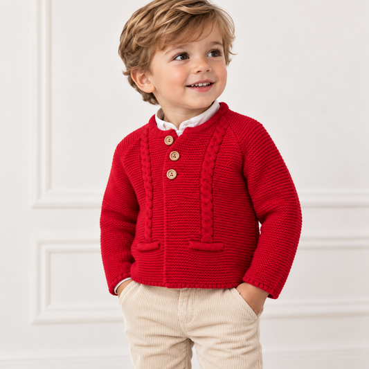 CHAQUETA  2 BOLSILLOS  ROJO