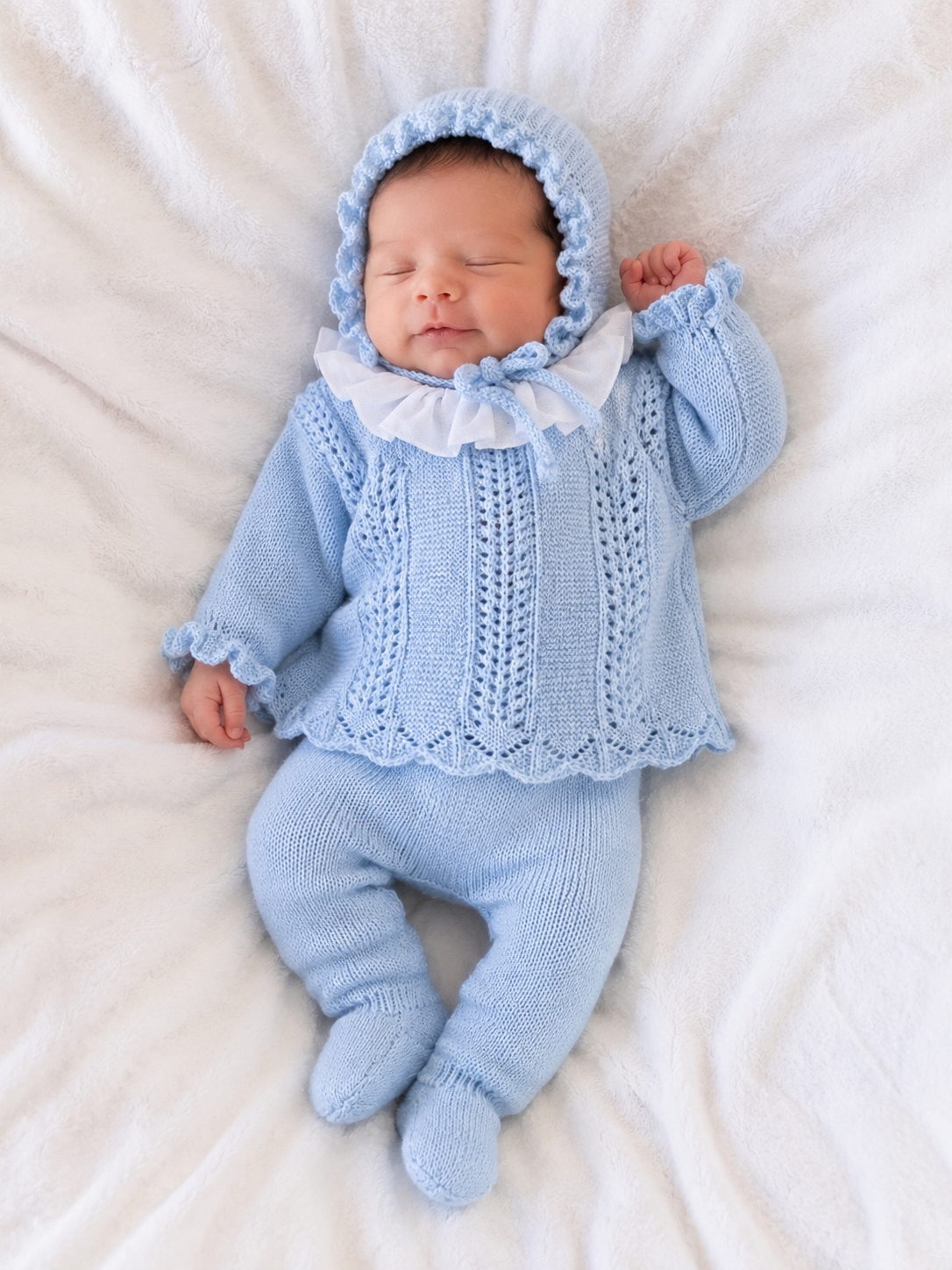 Conjunto Tiras Caladas Celeste Juliana