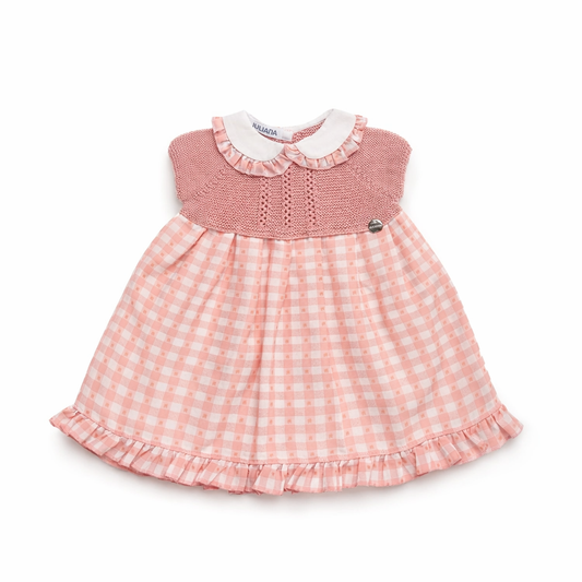 VESTIDO TELA CUADROS NIÑA MANCHESTER