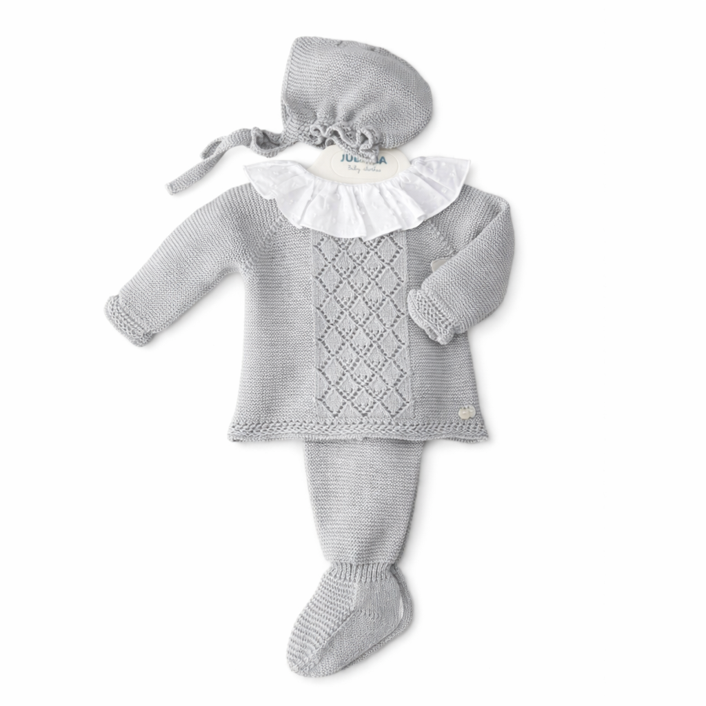 CONJUNTO 3.P TACHON CALADO PERLA