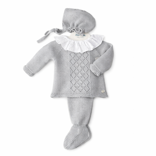 CONJUNTO 3.P TACHON CALADO PERLA