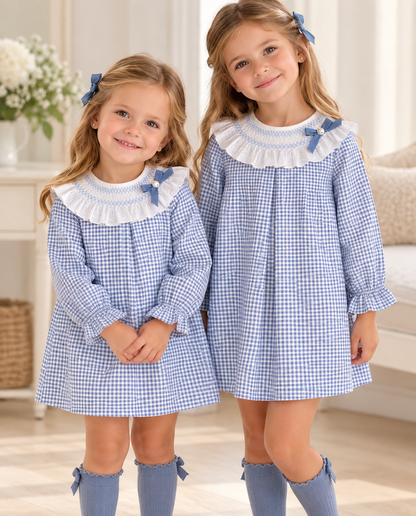 VESTIDO NIÑA CUADROS PONTE
