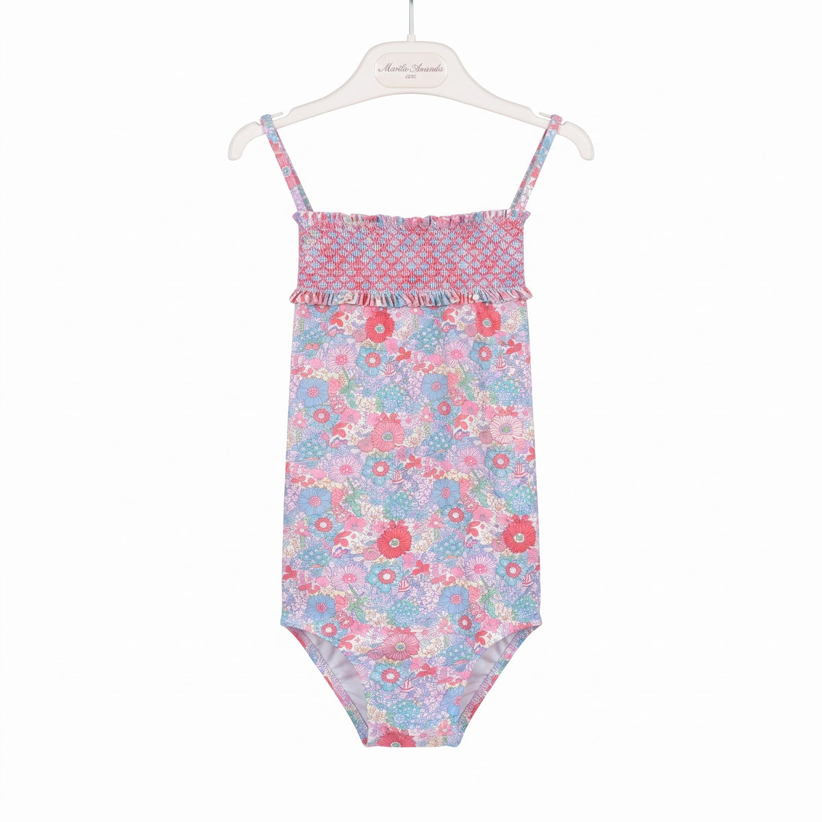 BAÑADOR FLORES NIÑA PICNIC ROSA
