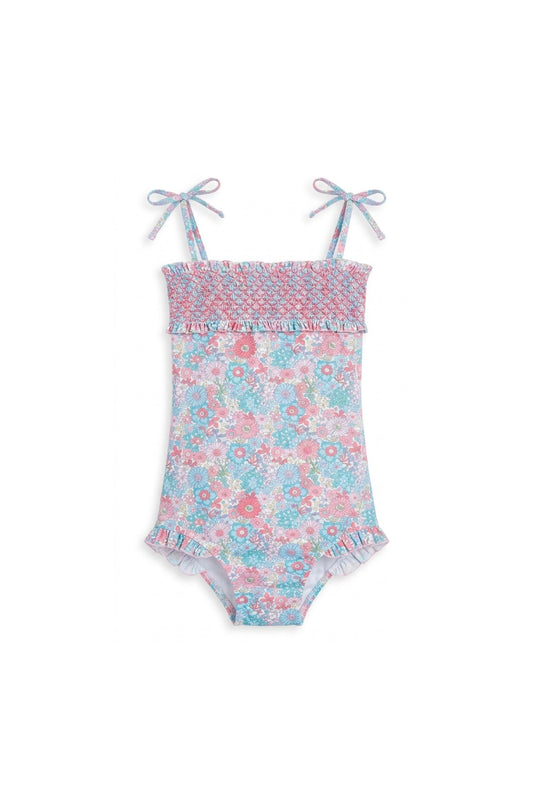 BAÑADOR FLORES NIÑA PICNIC ROSA