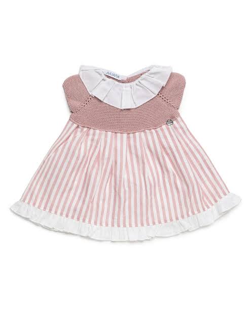 VESTIDO CORTADO CINTURA RAYADO
