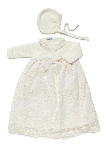 FALDON ENCAJE CUERPO  BLANCO