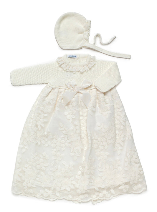 FALDON ENCAJE CUERPO  BLANCO