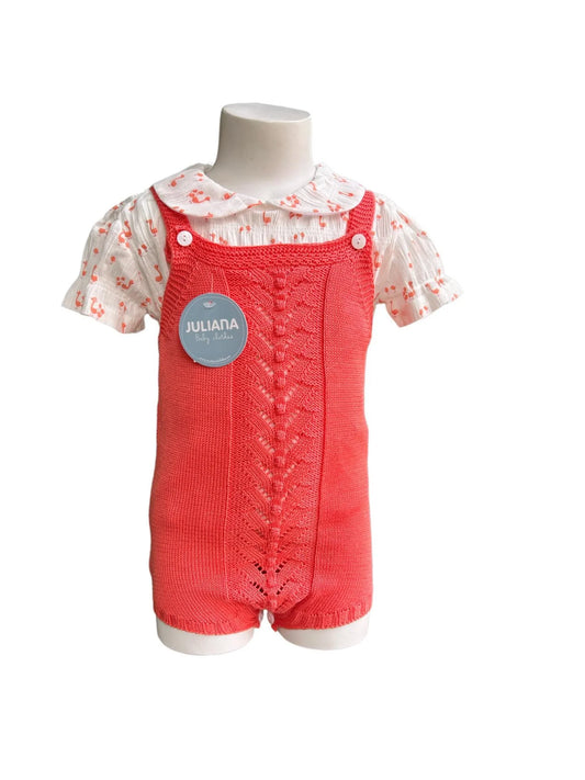 PETO PUNTO ARANES CAMISA PATITOS CORAL