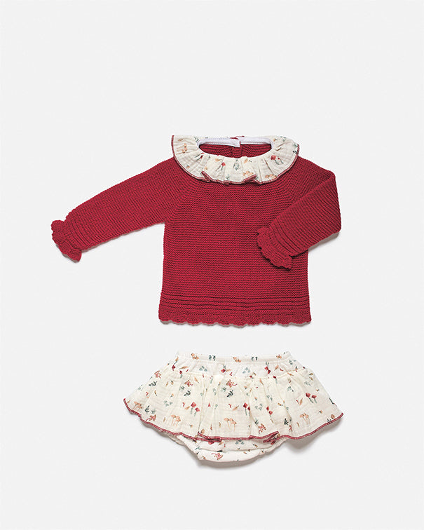 CONJUNTO BRAGA FALDA SETAS RIOJA