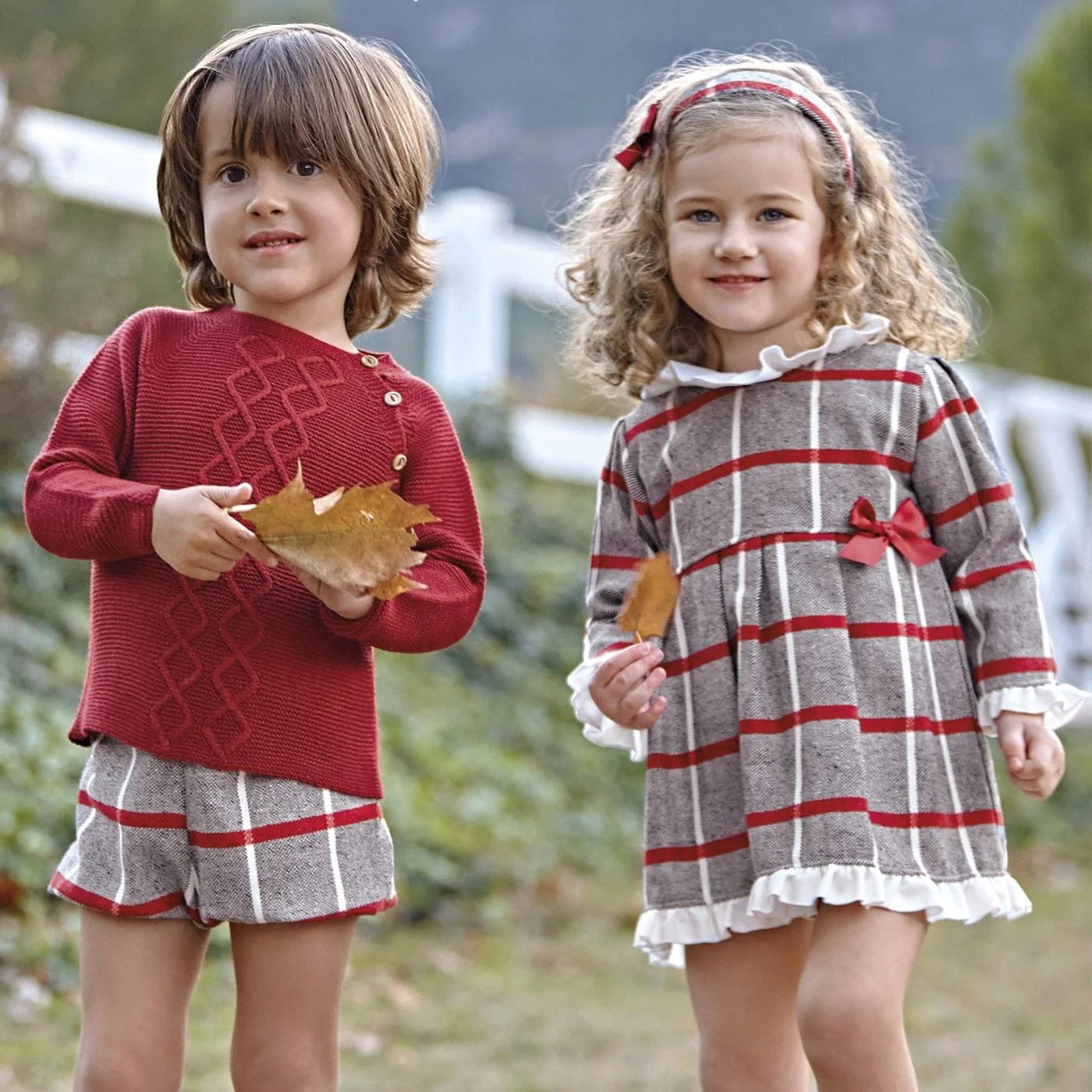 VESTIDO ENTERIZO TELA CUADROS VOLANTE RIOJA